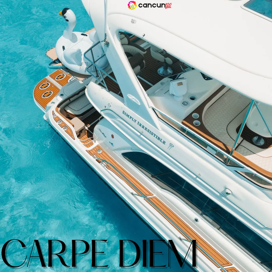 121 Luxury 52ft Yacht Rental Carpe Diem en Cancún - Imagen 1