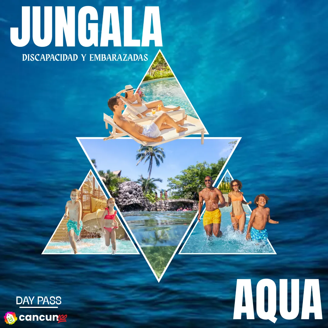 44 Jungala Day Pass,tarifa especial (adultos mayores, personas con discapacidad y embarazadas) en Riviera Maya - Imagen 1