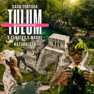 Tour a Tulum con visita a los cenotes de Casa Tortuga y la escultura de la Madre Naturaleza - Cancun100